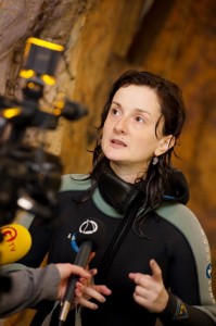 Журналист Юлия Городецкая отправила первый в мире подводный твит