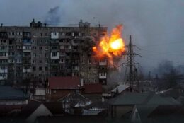 Civilian building in Mariupol shelled by Russian invaders
